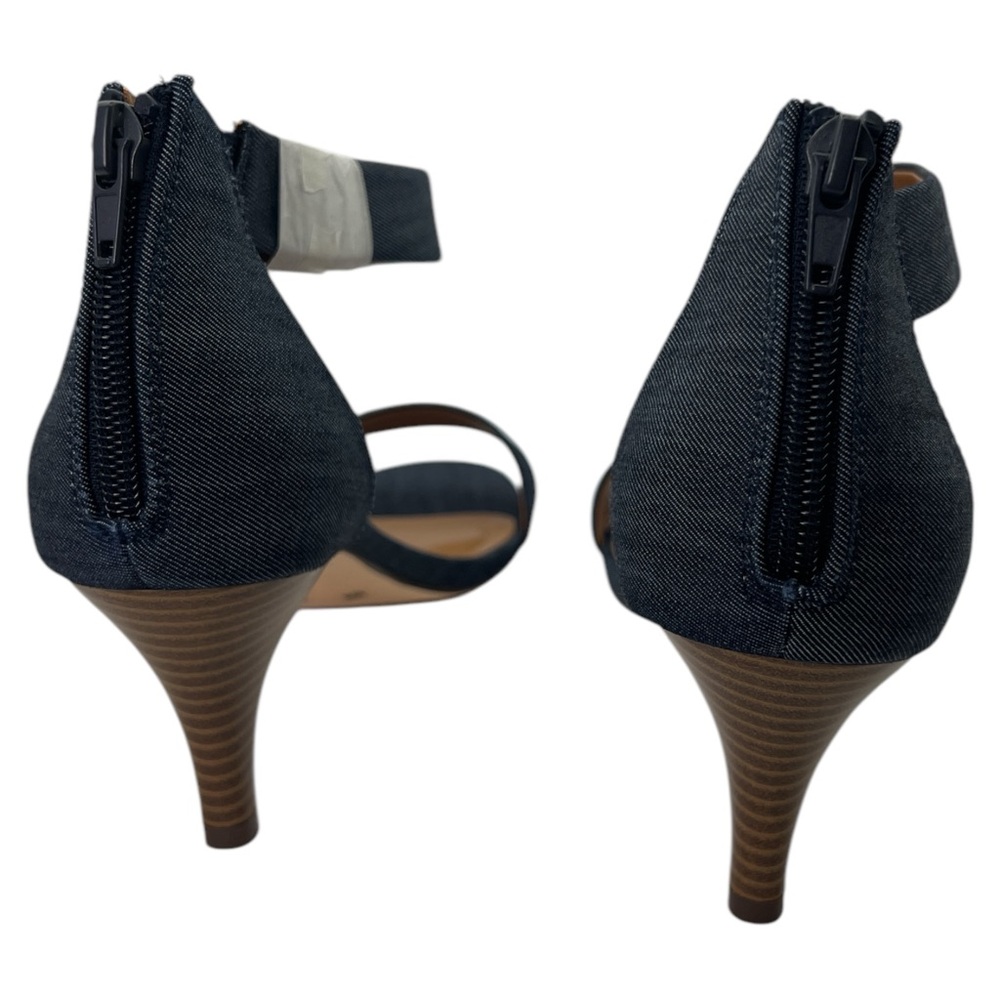 NWOT Style & Co. Womens Paycee Denim Stacked Heel Dress Sandals, Size 10W - Picture 3 of 9